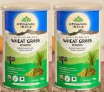 Organic India Wheatgrass Powder Ayurvedic Medicine (2 Packs, 100gm Powder in Each Pack)