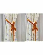 Tickles Plastic Monkey Curtain Tie Backs Holder Clip 28 cm (Pack of 2)