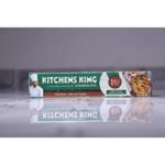 KITCHENS KING Aluminium Foil 01 KG Net for Food wrap, 18micron in Thickness, 295mm in Width, Keep Food Fresh & hygienic, Pack of 4