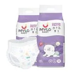 Mylo Baby Diaper Pants Large (L) Size 9-14 kgs with Aloe Vera Lotion (64 count) Leak Proof | Lightweight | Rash Free | Breathable | 12 Hours Protection | ADL Technology