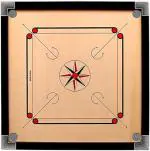 Rkp Black Carrom Board With Coins, Striker And Powder, 26 Inch