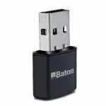 iBall Baton 300M Wireless-N Mini USB Adapter iB- OS Compatible - Win XP / Win7 / Win8 I USB 2.0 I MAC OS 10.10*I - Black