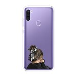 Emble Designer Clear Tranperant Silicone Case For Samsung A11 -Design A6 ( TPU | Soft , Samsung A11 | Multicolor )