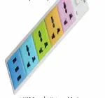 THE COMPUTER TECHNOLOGY Socket Four Socket One AMP Multiple Small and Heavy Spike Guard Power Strip-B5