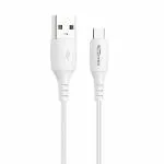 Portronics Connect A POR-1179 1M Type-C Cable with PVC Heads (White)