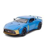 INCLUS SHOP 1:24 Nissan GTR Sport Metal Alloy Pull Back Vehicles Die-cast Super Toy Car with Openable Doors & Light, Music Gifts Toys for Kids,Pull Simulation Supercar Lights and Sound (Nissan GTR)