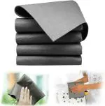 Kayru 3 PCS Magic Cleaning Cloth, Magic Fiber Microfiber Cleaning Cloth Streak Free Glass Cleaning Cloth, Reusable Glass Cleaning Magic Cloth for Cleaning Windows Cars Kitchen (11.8 X 11.8Inch)