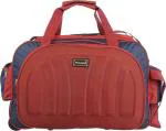 FEDRA Red Polyester Strolley Duffle Bag with Wheels - 45 L