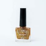 LUNNA Nail Enamel, Extra Strengthening, Chip, Wear Resistant, High Gloss, Shine, Non-Toxic, Vegan, GOLDEN GOLD, 10ml