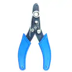 PERFECT TECH Wire stripper 5 inch | stripping Pliers | Wire insulation | Hand Tools Wire Cutter | Cable Cutter | Durable Multifunction | Professional Use | (Blue and Black) (1)