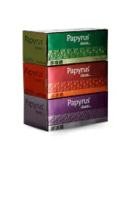 Papyrus 2 Ply Soft Facial Tissues Box | 200 Pulls/Box - Pack Of 3 | Face Tissue Box For Car | Car Tissue Box Ultra Soft | Highly Absorbent, High Wet, Strength Skin Safe (3x200=600 Pulls-1200 Sheets)