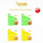 VYNDO Moong Bajra Bhakhri Pack Of 2 + Jeera Bhakhri Pack Of 2 Combo Millet Snacks | Healthy Snacks | Gluten free | Fasting Snacks