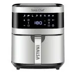 INALSA Air Fryer Digital 6.5 L Sous Chef-1650 Watt with 8 Preset Programs, Variable Temperature Control & Auto Shake Reminder- SousChef