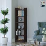 Colton Engineered Wood Bookshelf/ Book Shelf/ Corner Shelf for Living Room Office (Wenge, D.I.Y)
