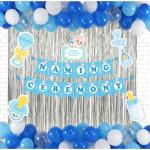 Untumble Baby Boy Naming Ceremony Foil Kit ( Pack of 58 pcs)