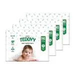 Teddyy Easy New Born/ XS Size - 72 diapers| Pack of 4 |(0-5 kg)Baby Diaper Pants Upto 10hrs Protection, Anti bacterial, Anti Rash