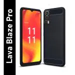 Knotyy Lava Blaze Pro Black Back Cover