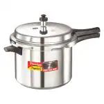 Prestige Popular Plus Virgin Aluminium Gas and Induction Compatible Pressure Cooker, 6.5 L (Silver)