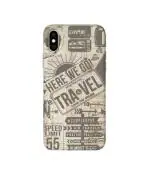 Casotec Travel Design 3D Printed Hard Back Case Cover for Apple iPhone XS Max