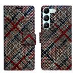 A D Enterprises Check Flip Cover for VIVO Y200E 5G | Magnetic Case | Shock Absorbent | Flip Cover VIVO Y200E 5G