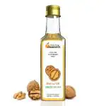 HEALTH & ORANGE Walnut Oil 100% Pure Cold Pressed Edible Akhrot Ka Tel 200ml Glass Bottle