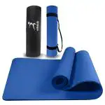 Vifitkit Anti-Skid Yoga Mat with Carry Bag & Strap For Home Gym & Outdoor Workout, Water-Resistant, Soft, Easy to Fold (Royal Blue, 6mm)