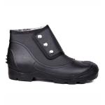 Hillson No Risk Hi-Ankle Gumboot with Side Buttons, PVC Sole, Anti-Skid, Waterproof, Oil Resistant, Industrial Shoe, Size 10 INDIA/UK