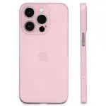 HILLS & MILES Crystal Clear Ultra Thin Soft TPU Slim Flexible Silicone Full Camera Lens Protection Shockproof Back Cover Phone Case Compatible for iPhone13Pro(6.1 inch)-(Pink/Transparent)