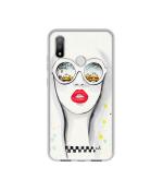 Casotec Girl Design Printed Silicon Soft TPU Back Case Cover for Panasonic Eluga X1 Pro
