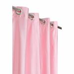 GOYCORS Light Pink Solid Polyester Long Window Curtains (4 x 6 ft) (Pack of 2)