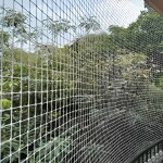 SR Trends Nylon Anti-Bird Net UV Stabilized Blue Bird Net/Balcony Net/Nylon Bird Net with Cable Ties & Wall Clips (White) (10 * 40 Ft)