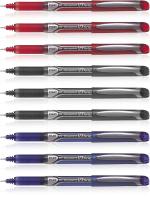 Pilot Hi-Tecpoint V7 Grip Fine Point Liquid Ink Pen | Tip Size - 0.7 MM | Dimpled Rubber Grip with Unique Dimple Tip Technology | Ink Colour - 3 Blue, 3 Black and 3 Red | Pack of 9