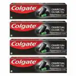 Colgate Charcoal Clean With Bamboo Charcoal & Mint (120g x 4, Pack of 4)