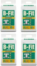 B-Fit Tape Diapers - 40 Pieces, Xl (Pack Of 4)