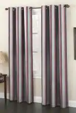 Indian Online Mall Multicolor Polyresin Window Curtain Set, 5Ft-