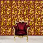 Decowall Multicolor Polyethylene Zig Zag Flower Design Stencil For Wall Decor, 16 X 24 Inch