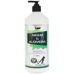 Medilogy Biotech Dog Shampoo Neem Aloe Vera 1 Litre Cream Base Ayurvedic Promotes Healthy Skin Coat Anti Bacterial Anti Fungal Anti Itch For Cleaning, Conditioning, Detangling & Moisturizing Providing Smoother & Shinier Coat suitable for all type of coats