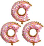 Toyxe Multicolor Aluminium Large Donut Shape Foil Balloon