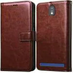 xvx Flip Cover for Jio Phone Next (Brown)