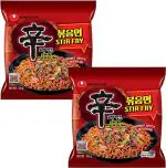 Nongshim Shin Ramyun Stir Fry Instant Non-Vegetarian Noodles, 131 G (Pack Of 2)