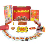 PUJAHOME 100% Pure Natural Karwa Chauth Puja Samagri Kit | Karwa Chauth MATA Pooja Kit | KarwaChauth Pooja Samagri with NavShringaar Saman Pooja Needs (40+ Items)