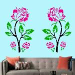 PARDECO WallStencils Wall Stencils Rose Portrait Reusable Sheet (Size 16x24 Inch). Bloom Stencil (Pack of 1, Floral)