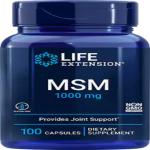 Life Extension MSM 1000 mg, 100 capsules