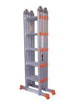 Prime Amaze Multipurpose (20Ft.) Made in India Foldable Aluminium Ladder - (with Scaffolding Plates & Platform) - 5Years Warranty