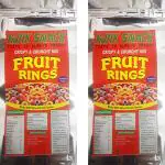 kwik snack by KWIK SNACK Fruit Ring Loops | Crunchy Multigrain Breakfast Cereal| Mixed Fruit Flavor| Pouch (2 x 400 g)