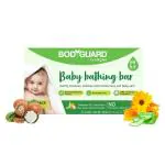 Bodyguard Moisturizing Baby Bath Soap with Oatmeal Powder, Shea Butter, Aloe Vera & Calendula Oil, Bathing Bar Pack of 2 - 75g Each