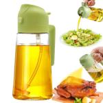 SHREE SANT ENTERPRISE Glass Oil Sprayer And Dispenser Bottle For Kitchen,2 In 1 Olive Oil Spray Bottle For Cooking,Kitchen/Bbq/Air Fryer/Salad/Frying/Baking Oil Sprayer Bottle