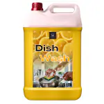 BLISS & BLUSH Dishwash Liquid 5 Liter Yellow Removes Tough Grease, Soft on Hands | Plant-Derived Actives, LABSA & Paraben free