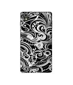Casotec Black White Design Printed Silicon Soft TPU Back Case Cover for XOLO A1010