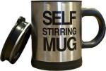 Fulkiza Stainless Steel Automatic Coffee Mixing Cup Self String with Lid Stainless Steel Coffee Mug (500 ml)